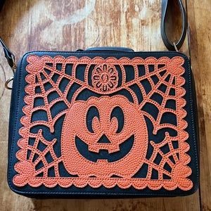Backstitch Bruja Dia de los Muertos Crossbody Bag